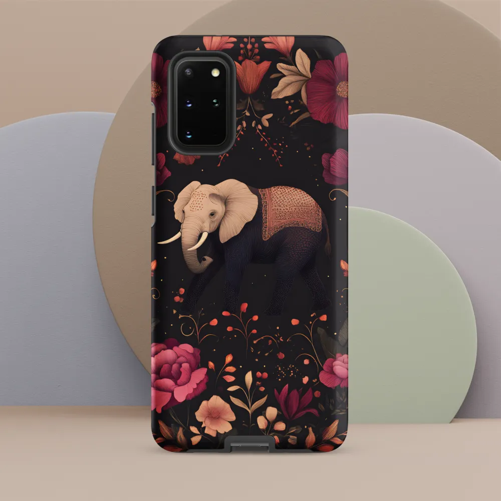 Whispers of the Wild: Elephants and Blooms