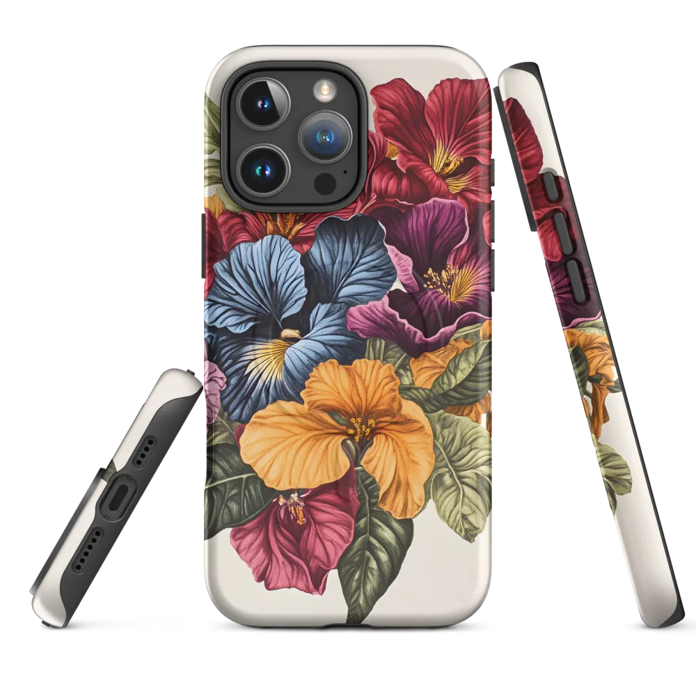 Floral Symphony in Color | Phone Case |  16 Pro Max | MagSafe® Tough Case | Matte