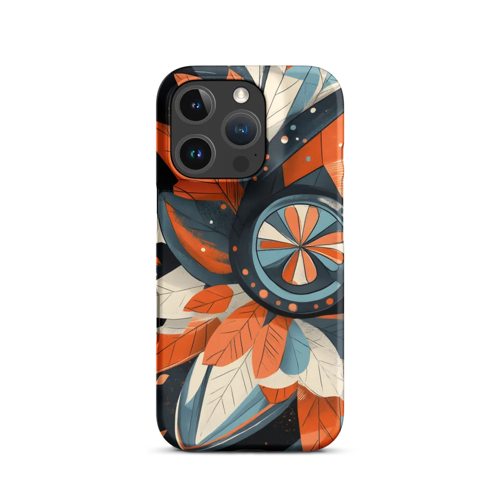 Floral Symphony in Orange and Teal