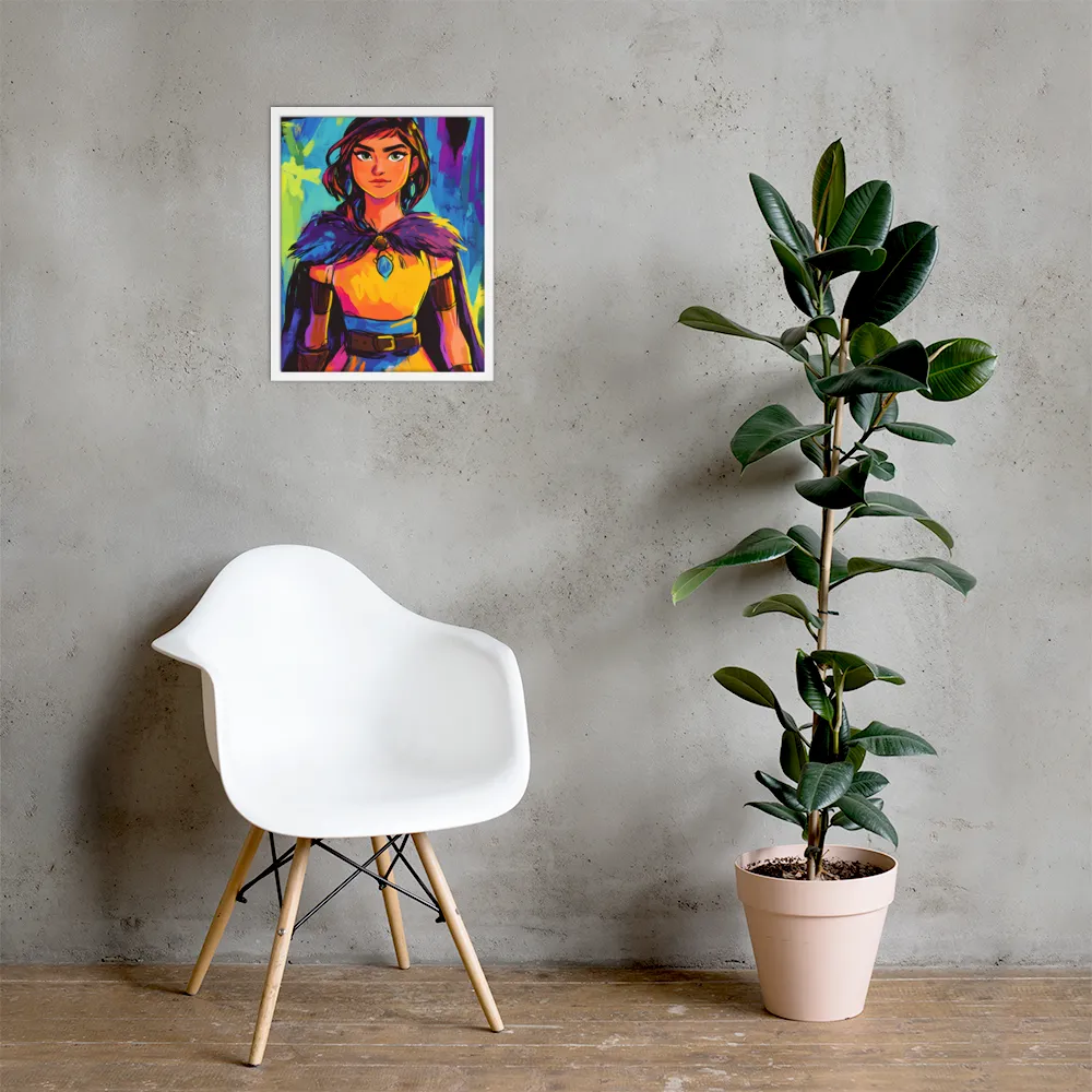 Guardian of Colors | Poster with White Frame | 16″×20″