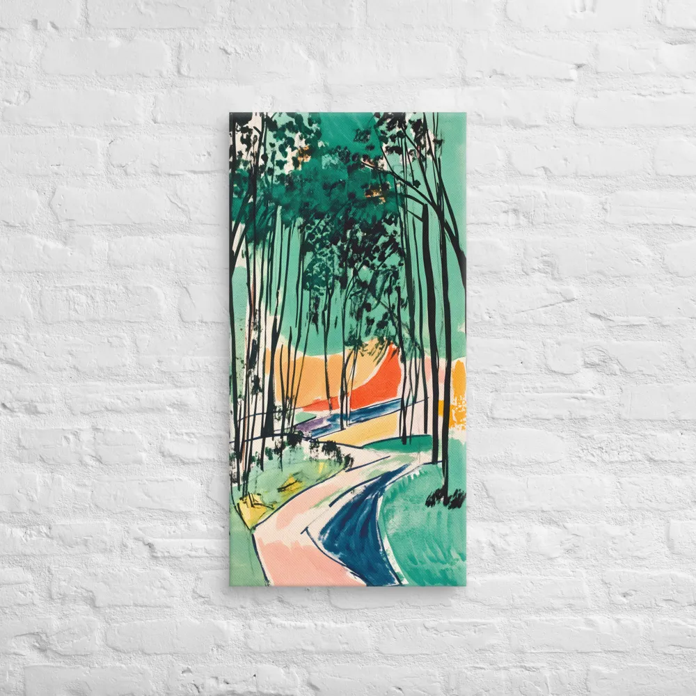 Winding Path Through the Forest | Canvas | 16″×32″
