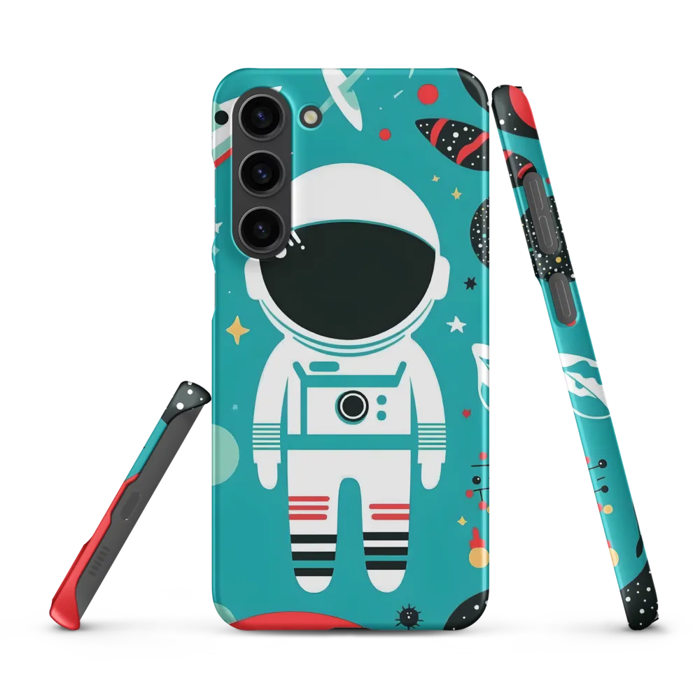 Whimsical Astronaut in Cosmic Wonderland