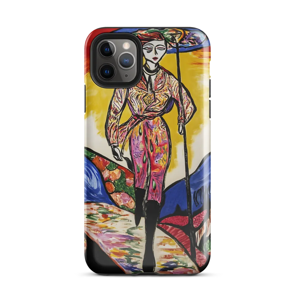 Walking Through Vibrant Landscapes | Phone Case |  11 Pro Max | Tough Case | Glossy