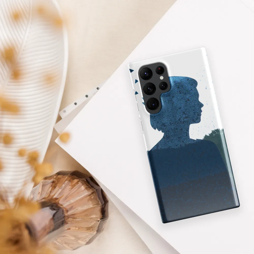 Blue Contemplation | Phone Case |  S22 Ultra | Snap Case | Glossy