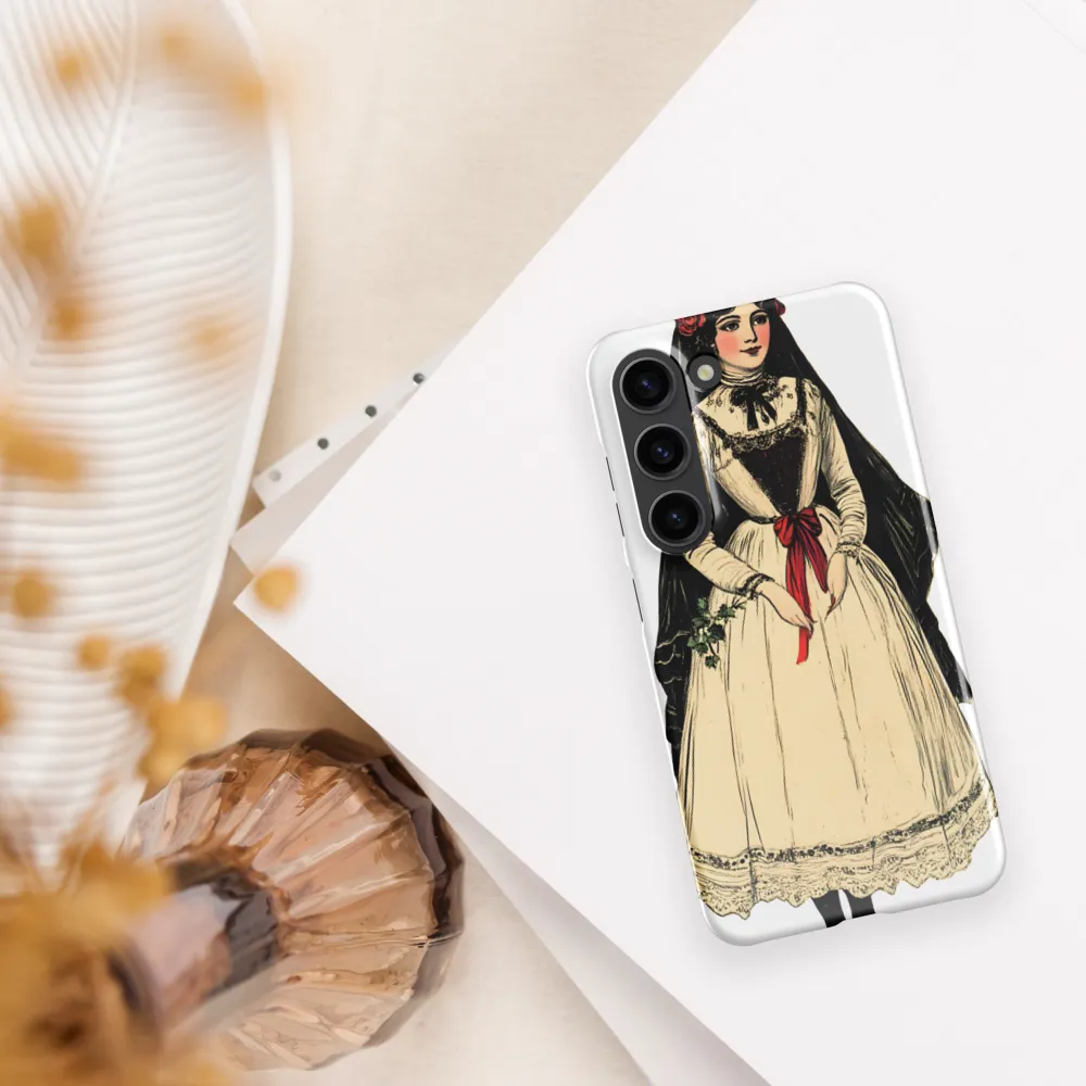 Elegance in Tradition: A Folk Portrait