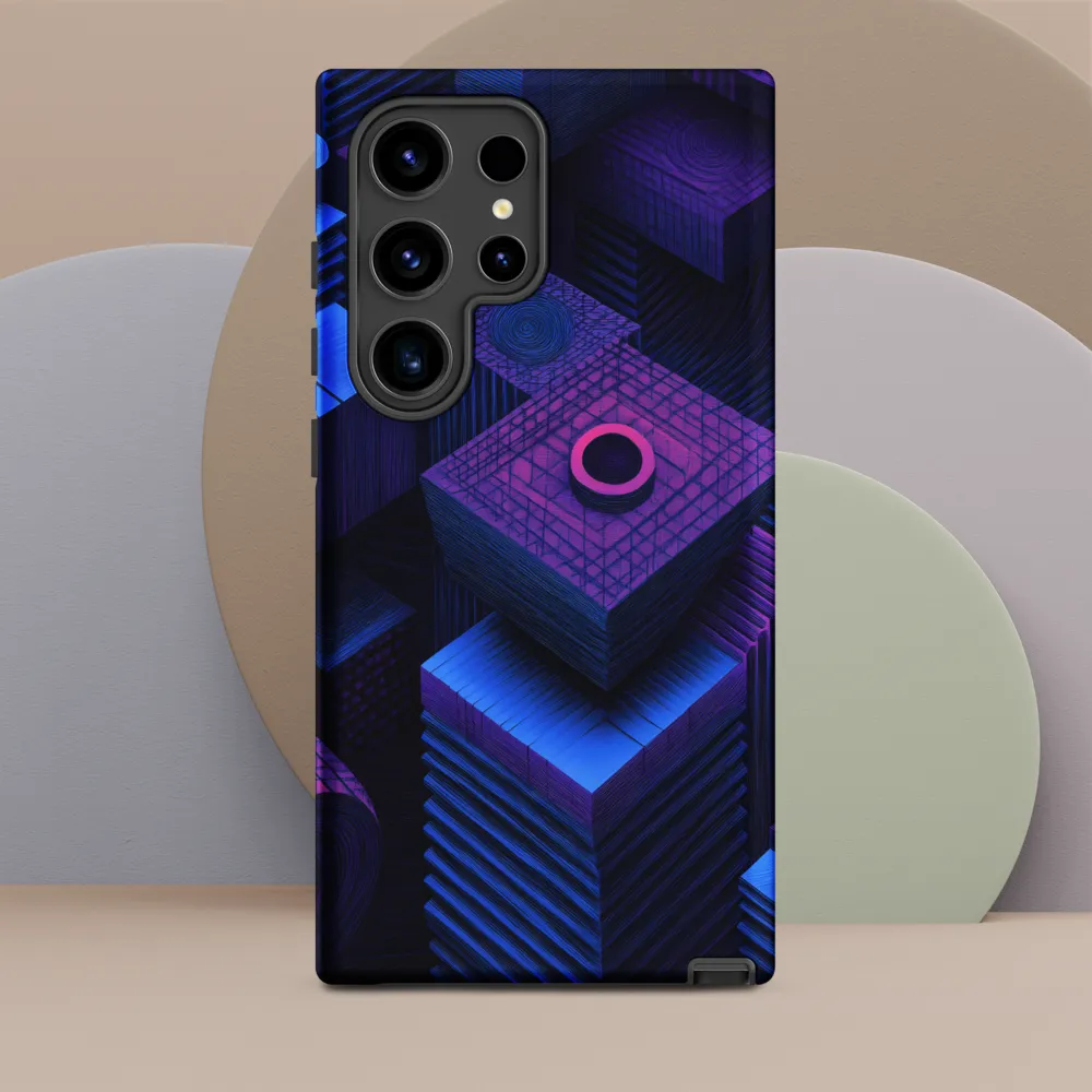 Geometric Dreams in Blue and Purple
