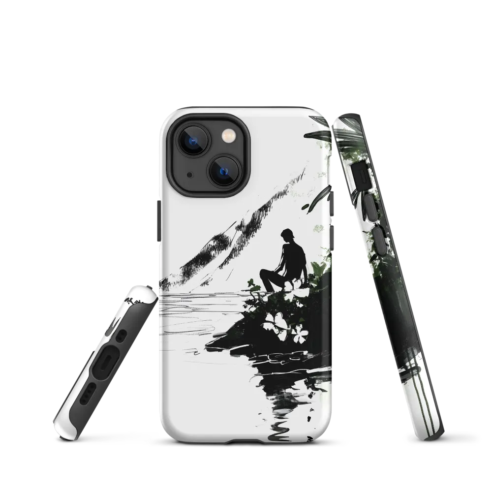Contemplation by the Water | Phone Case |  13 mini | Tough Case | Matte