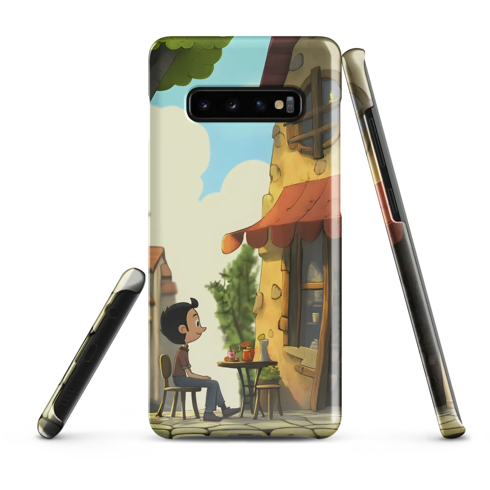 A Moment of Wonder at the Cafe | Phone Case |  S10 Plus | Snap Case | Glossy