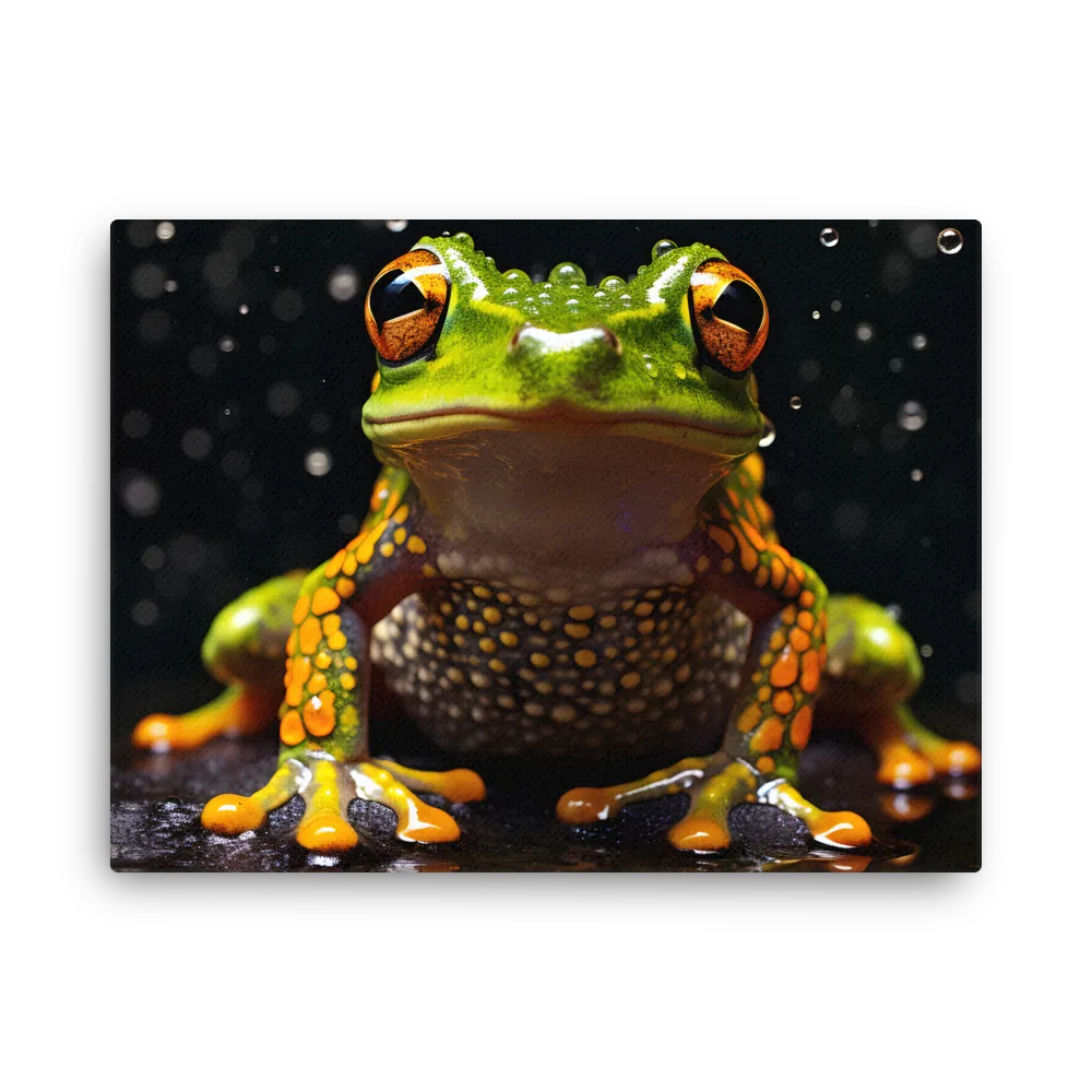 Emerald Elegance: The Frog in Focus
