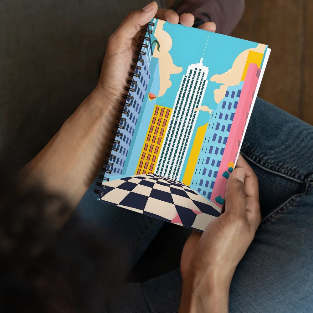 Vibrant Urban Dreamscape | Spiral Notebook