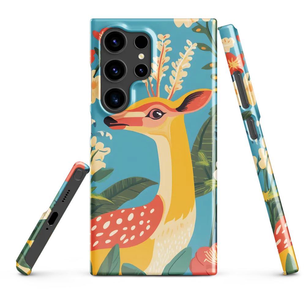 Serene Majesty: A Vibrant Deer Amidst Flora