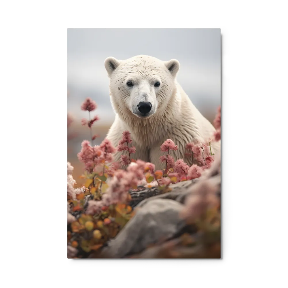 Curiosity Among Blooms: The Polar Bear
