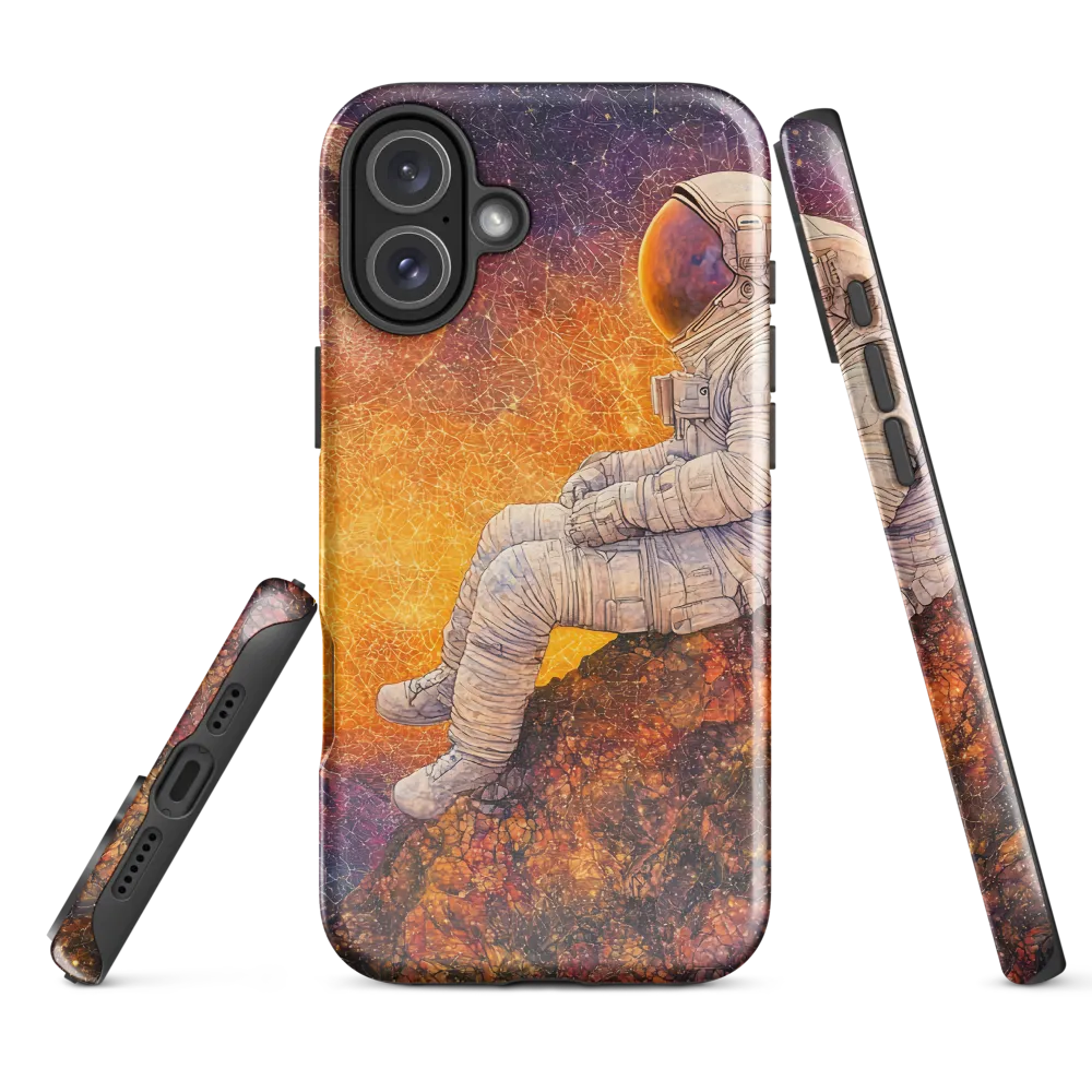 Cosmic Contemplation | Phone Case |  16 Plus | Tough Case | Glossy