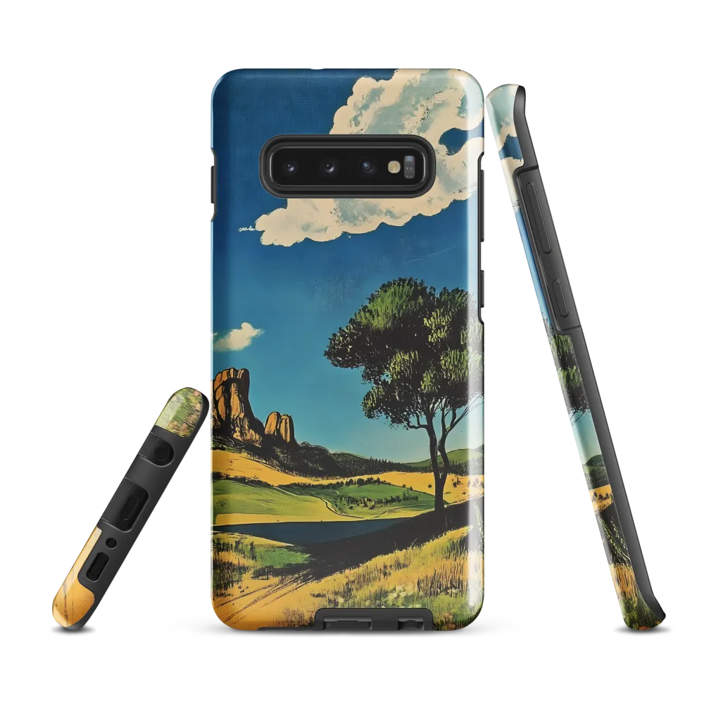 Serenity in Nature: A Realistic Landscape | Phone Case |  S10 Plus | Tough Case | Glossy