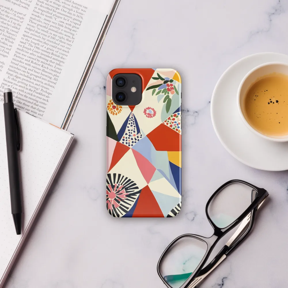 Vibrant Geometric Harmony | Phone Case |  12 | Snap Case | Glossy