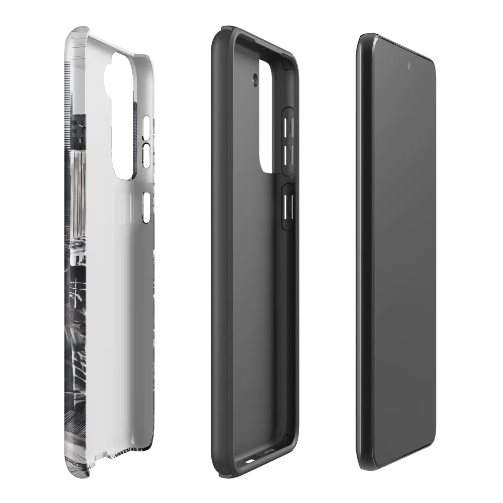 Urban Rhythm in Black and White | Phone Case |  S21 Plus | Tough Case | Matte