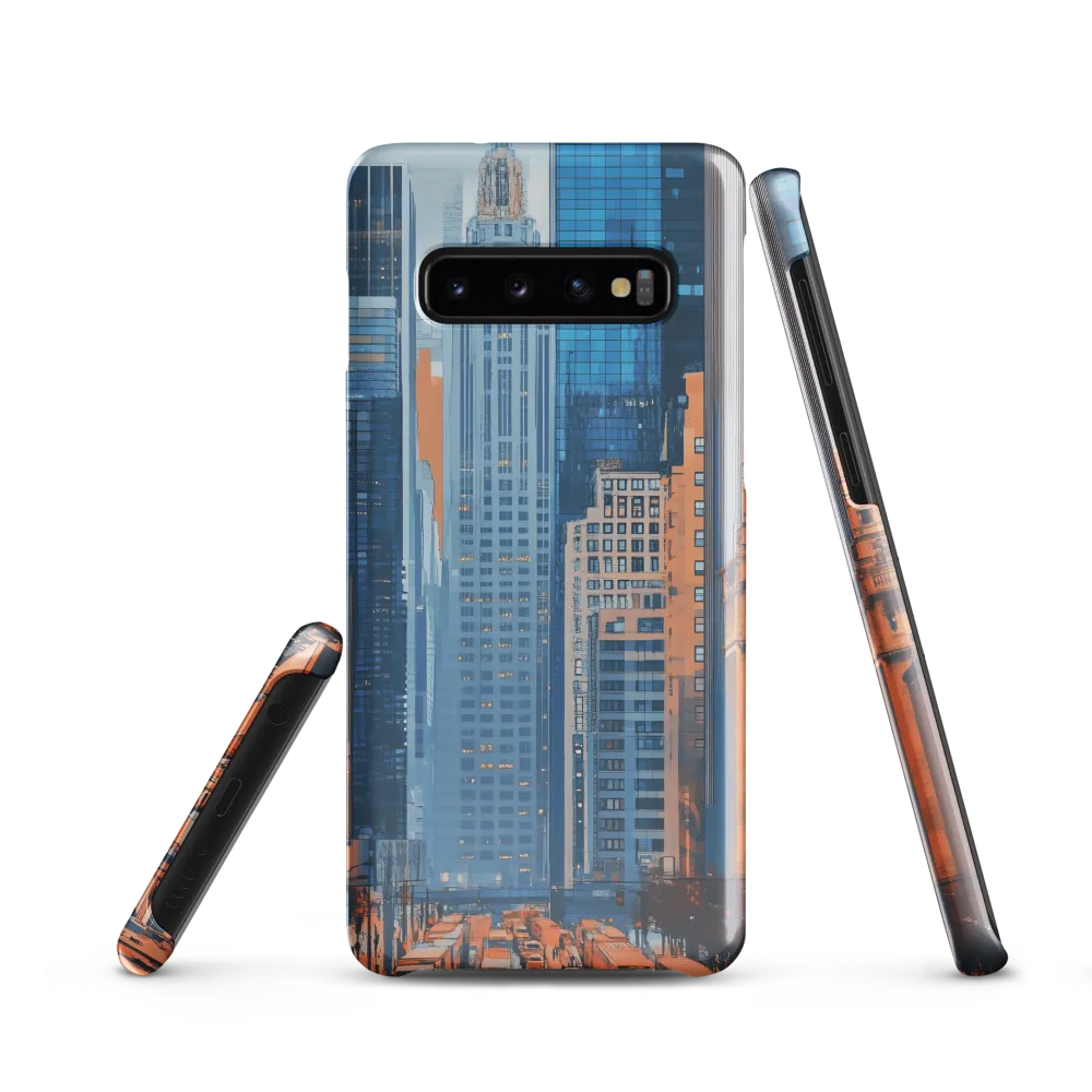 Urban Symphony in Blue and Orange