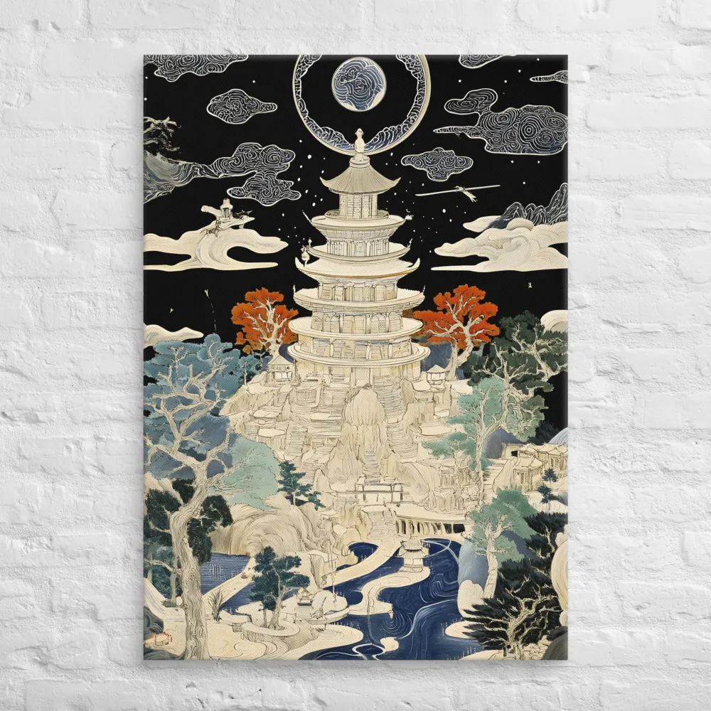 Whispers of the Pagoda | Canvas | 28″×40″