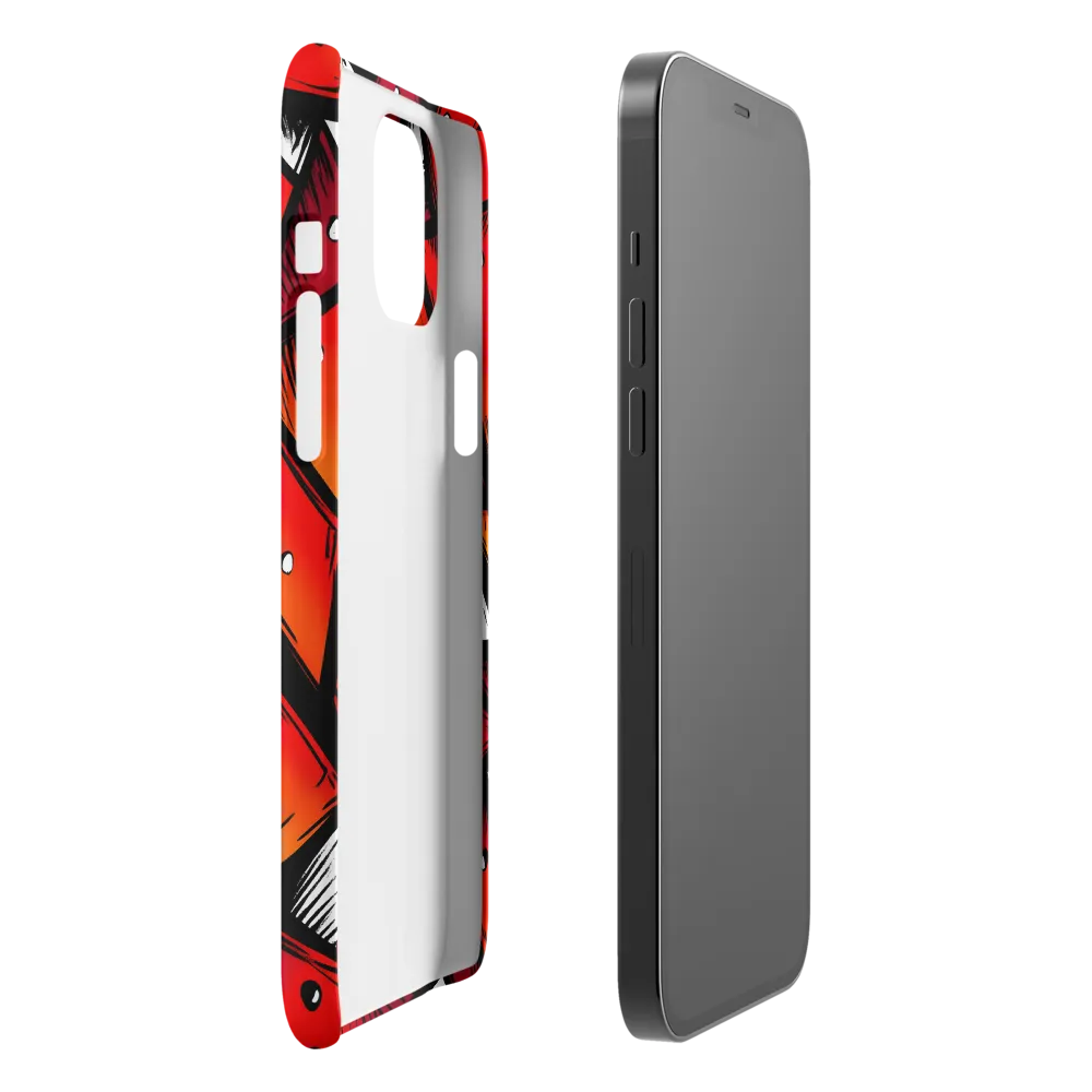 Dynamic Geometry of Red and Orange | Phone Case |  12 Pro Max | Snap Case | Matte