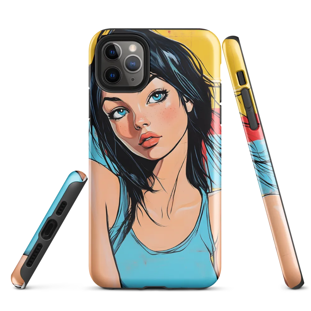 Vibrant Portrait of Modern Youth | Phone Case |  11 Pro Max | Tough Case | Glossy