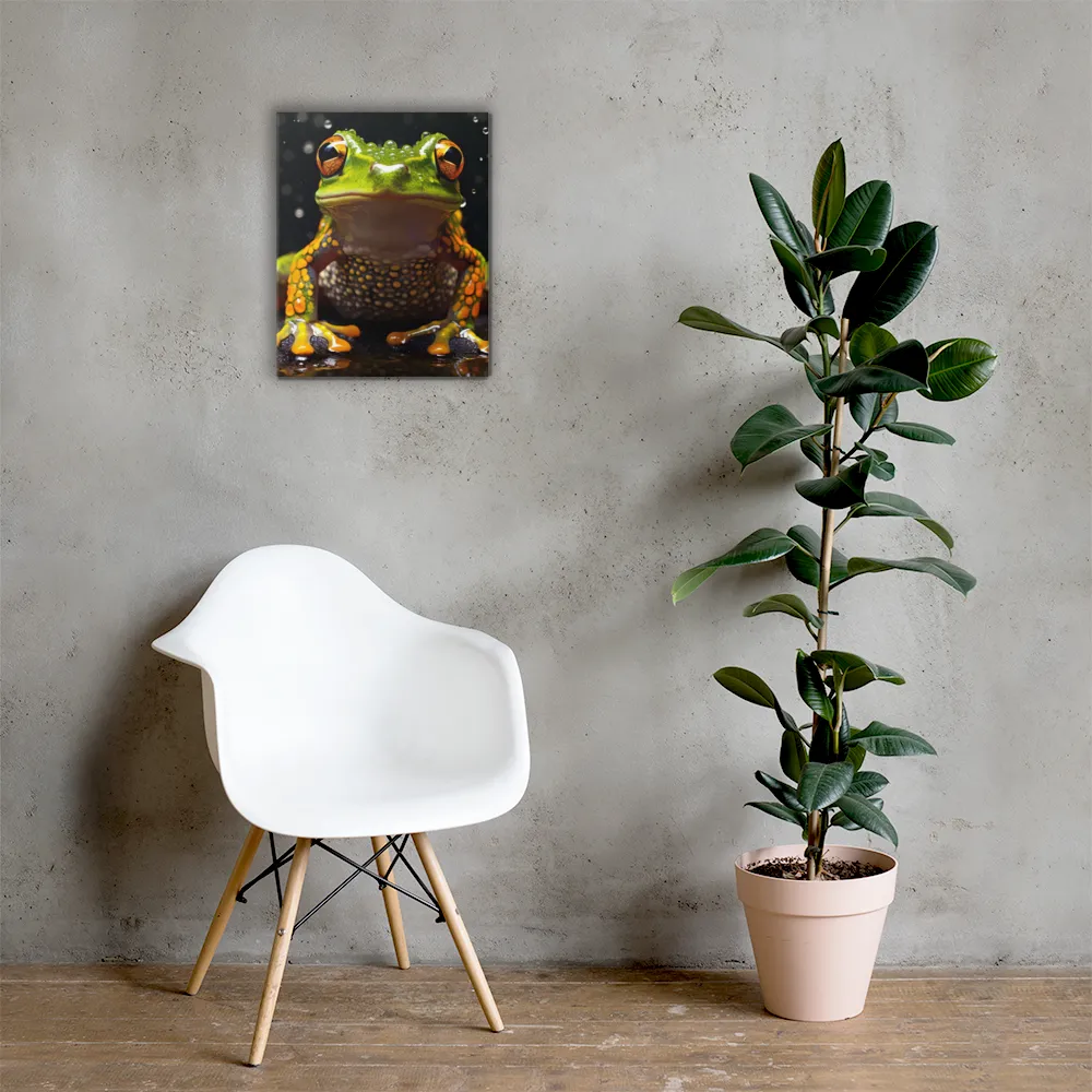 Emerald Elegance: The Frog in Focus