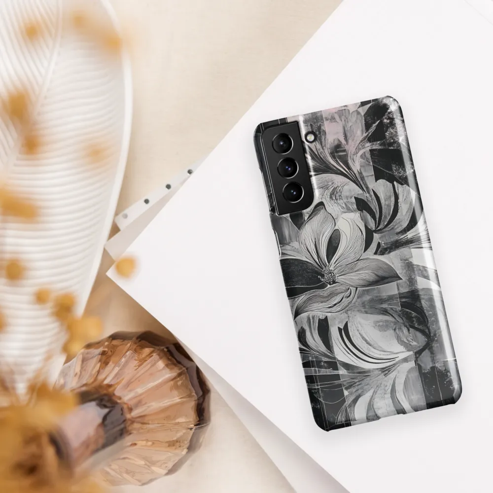 Floral Fusion in Monochrome