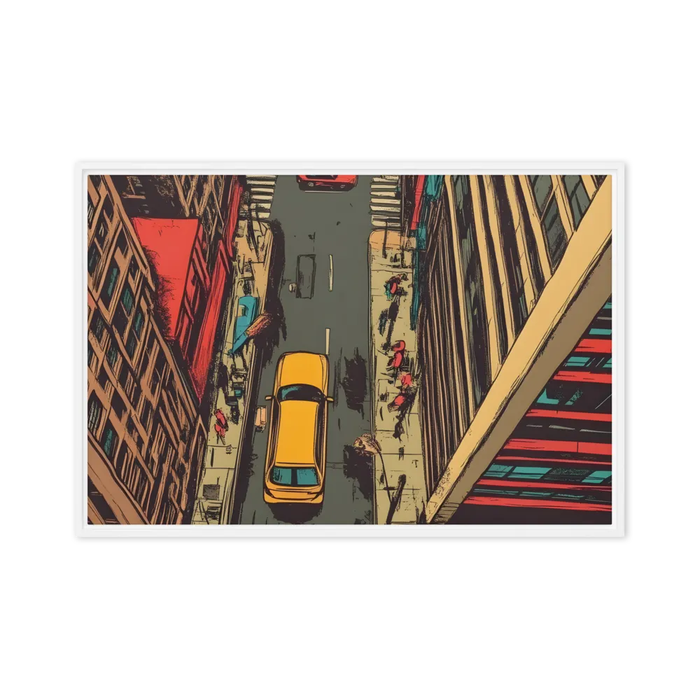 Urban Symphony | Canvas with White Frame | 24″×36″