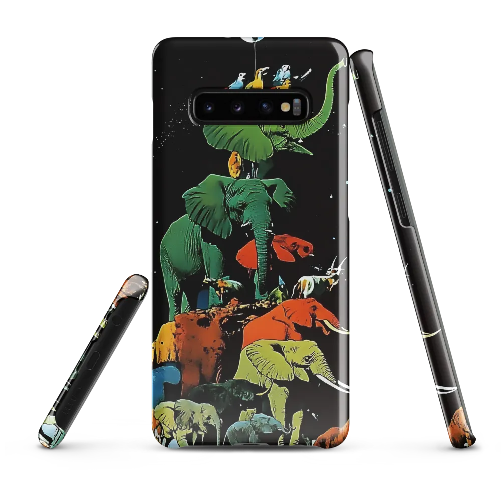 The Playful Tower of Elephants | Phone Case |  S10 Plus | Snap Case | Glossy