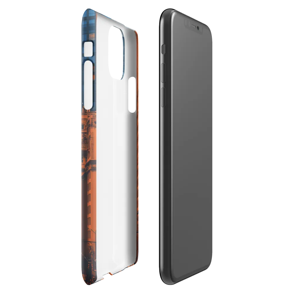 Urban Symphony in Blue and Orange | Phone Case |  11 Pro Max | Snap Case | Glossy