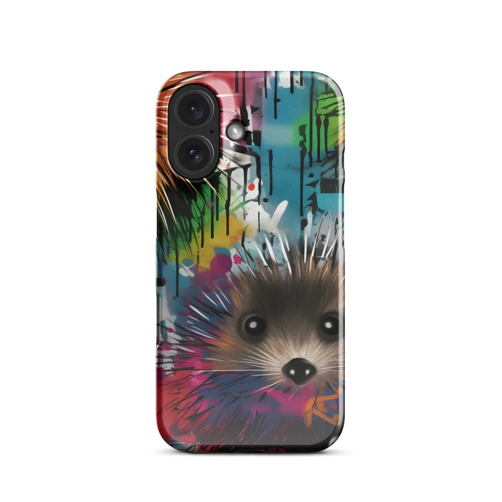 Whimsical Hedgehogs in a Kaleidoscopic Wonderland | Phone Case |  16 | Snap Case | Glossy