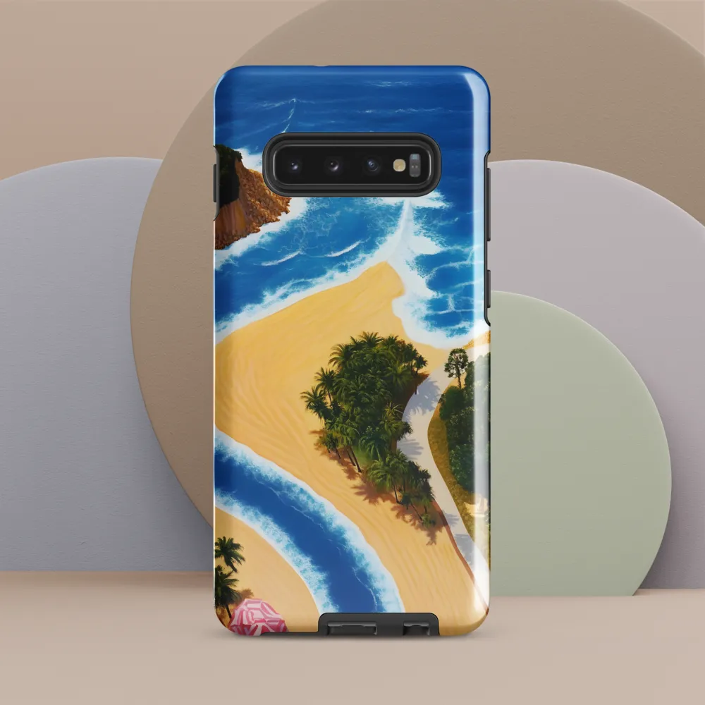 Tropical Serenity | Phone Case |  S10 Plus | Tough Case | Glossy