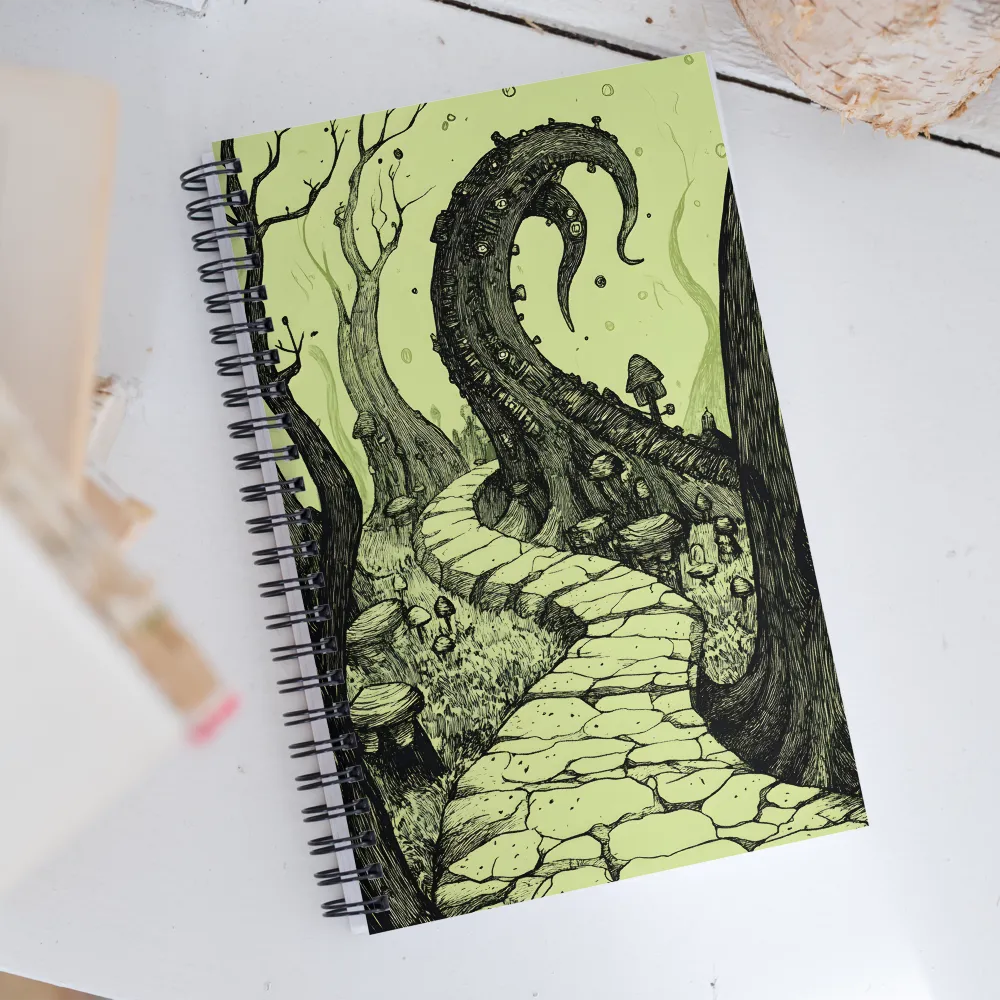 Twisted Pathway to the Surreal | Spiral Notebook