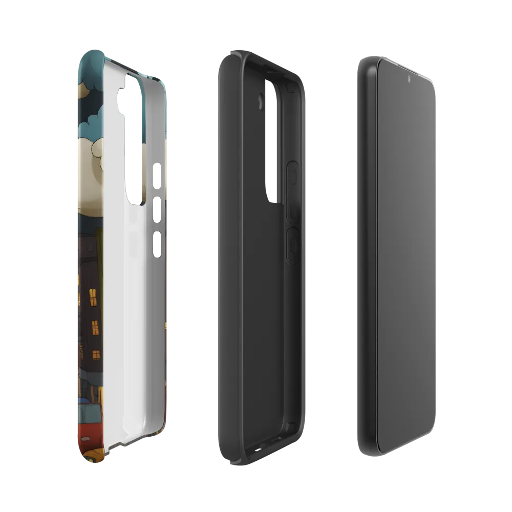 Urban Symphony: A City Awakens at Dusk | Phone Case |  S22 | Tough Case | Matte