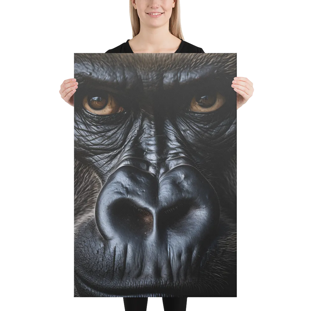 Gaze of the Wild: A Gorilla's Portrait