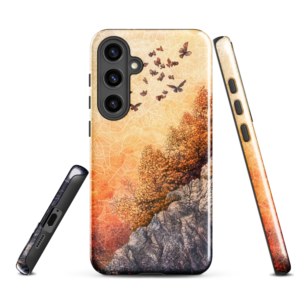 Fluttering Dreams of Serenity | Phone Case |  S24 Plus | Tough Case | Glossy