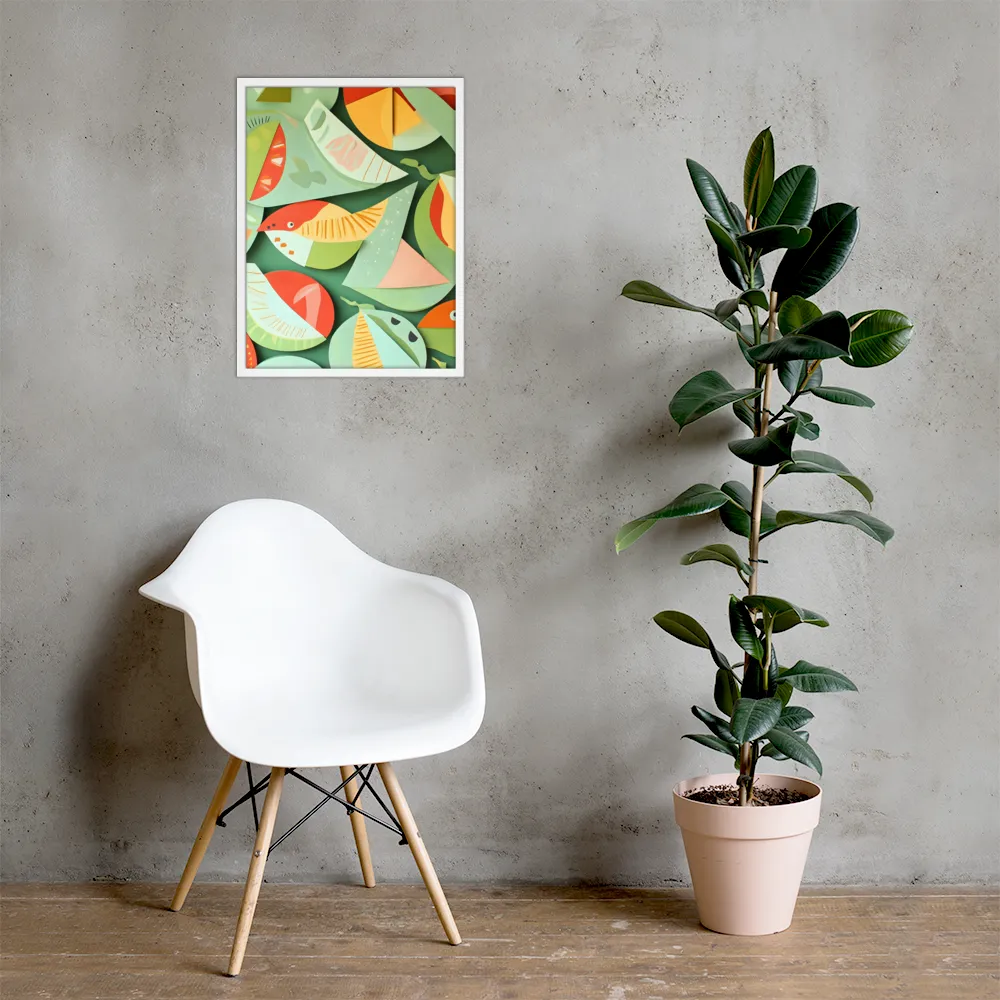Nature's Palette | Poster with White Frame | 18″×24″
