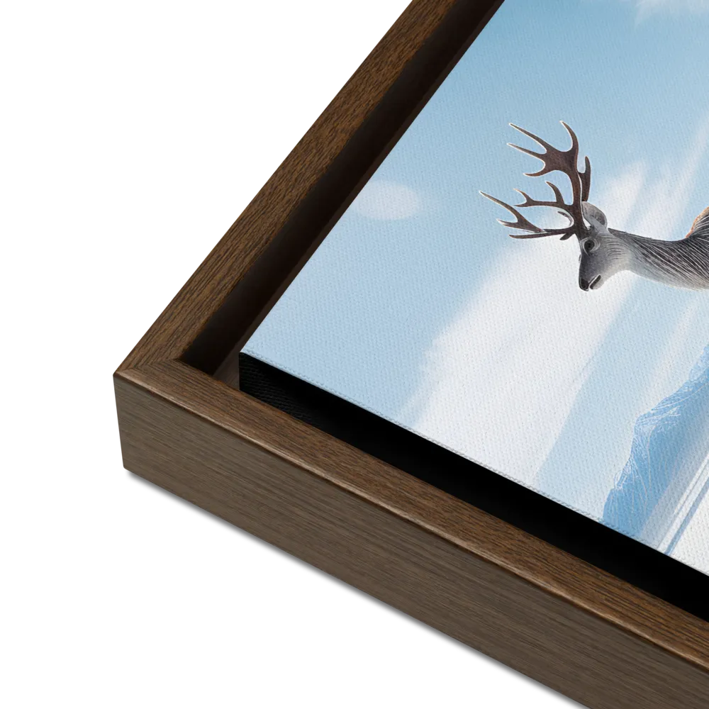 Majesty in Reflection | Canvas with Brown Frame | 12″×16″