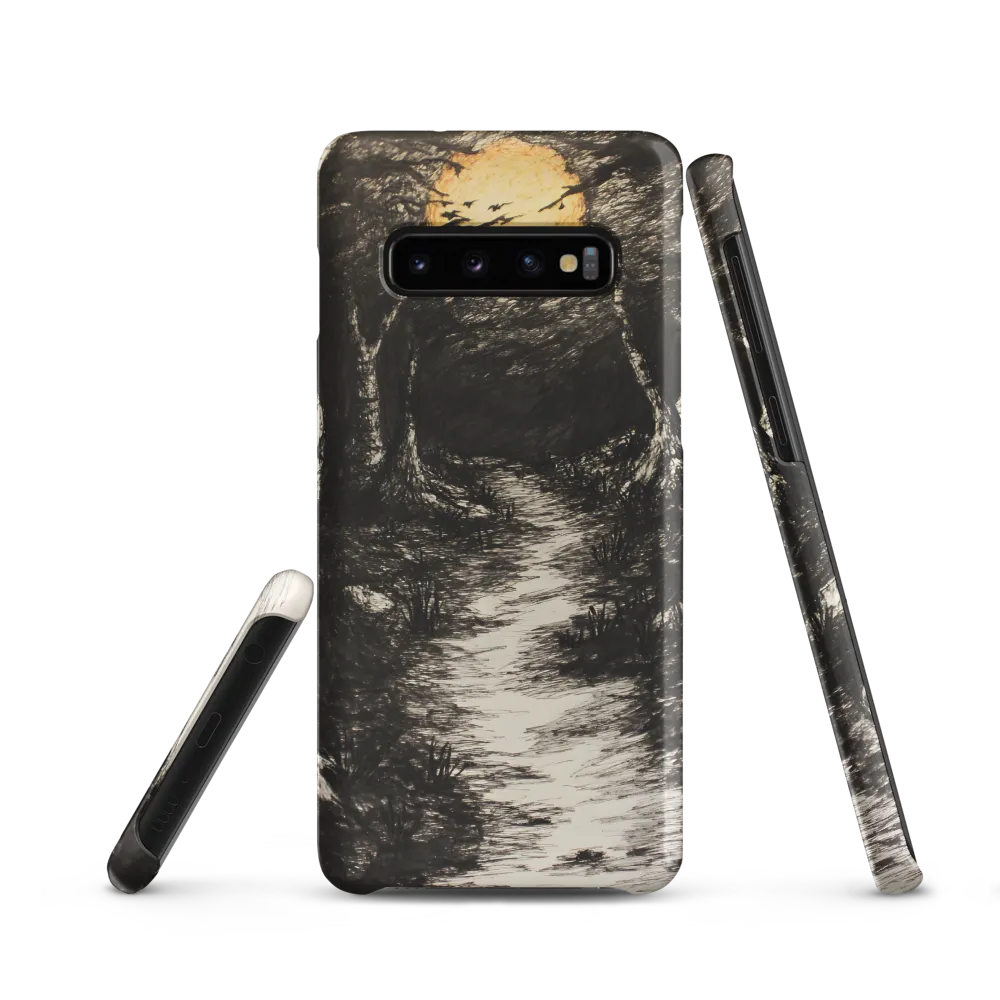 Moonlit Path Through the Enigmatic Forest | Phone Case |  S10 | Snap Case | Matte