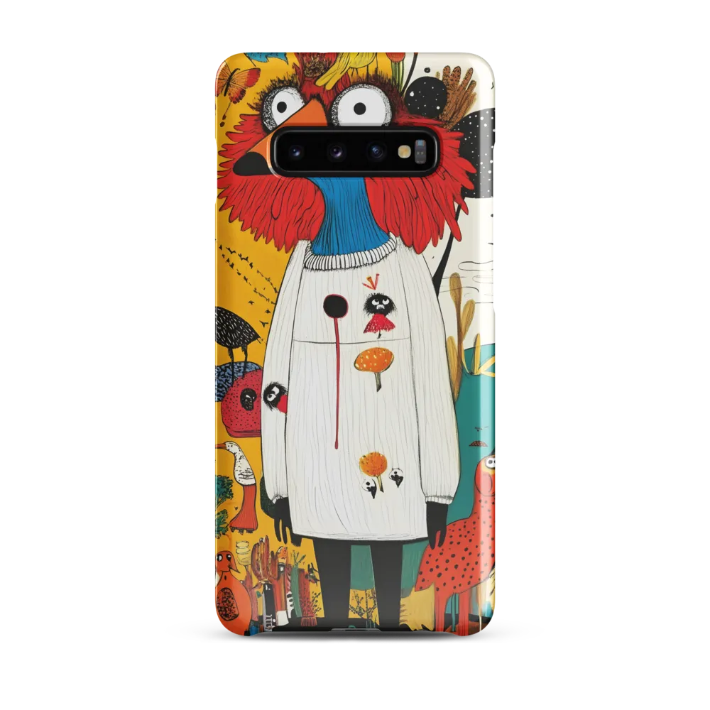 Whimsical Bird's Embrace | Phone Case |  S10 Plus | Snap Case | Glossy