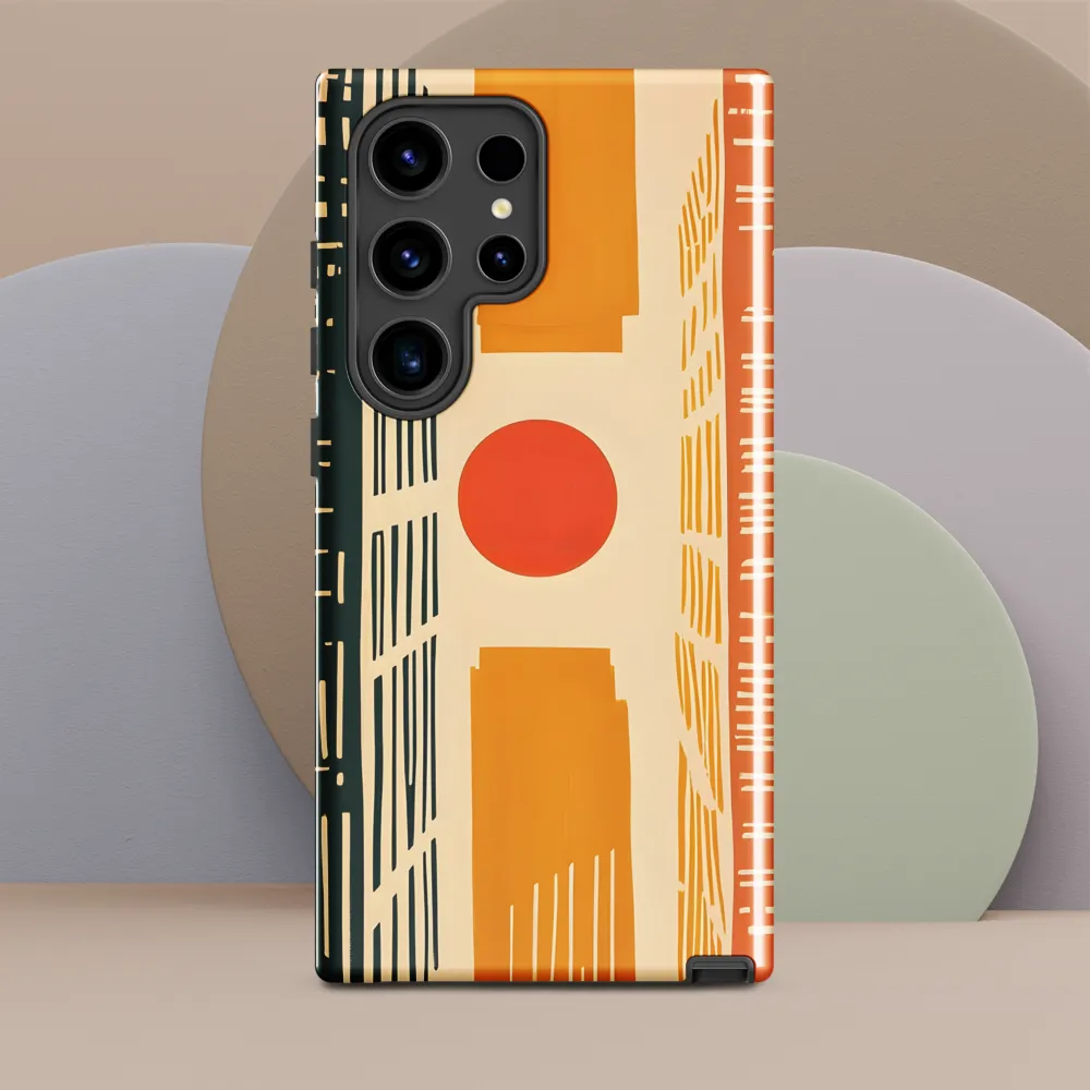 Urban Harmony: A Geometric Sunrise