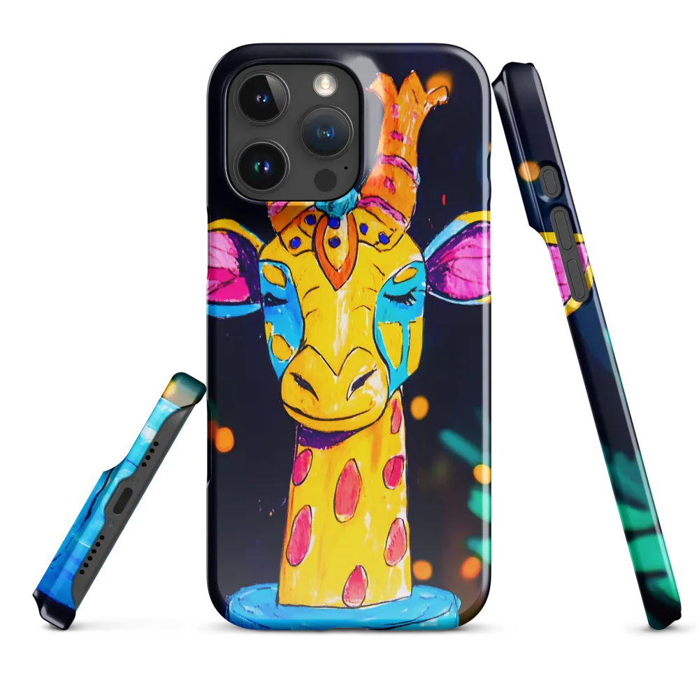 Whimsical Giraffe in Vibrant Colors