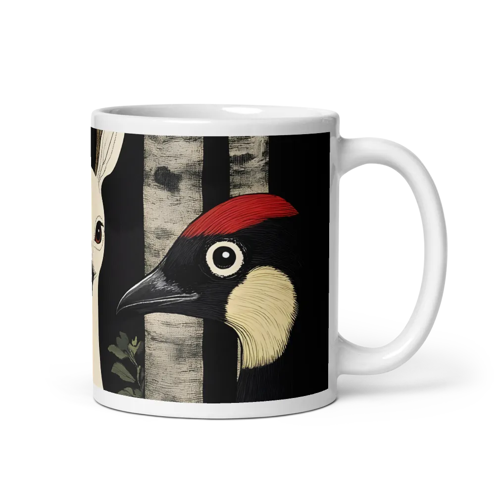 Whimsical Gathering: A Dance of Birds | Mug with White inside | 11 oz