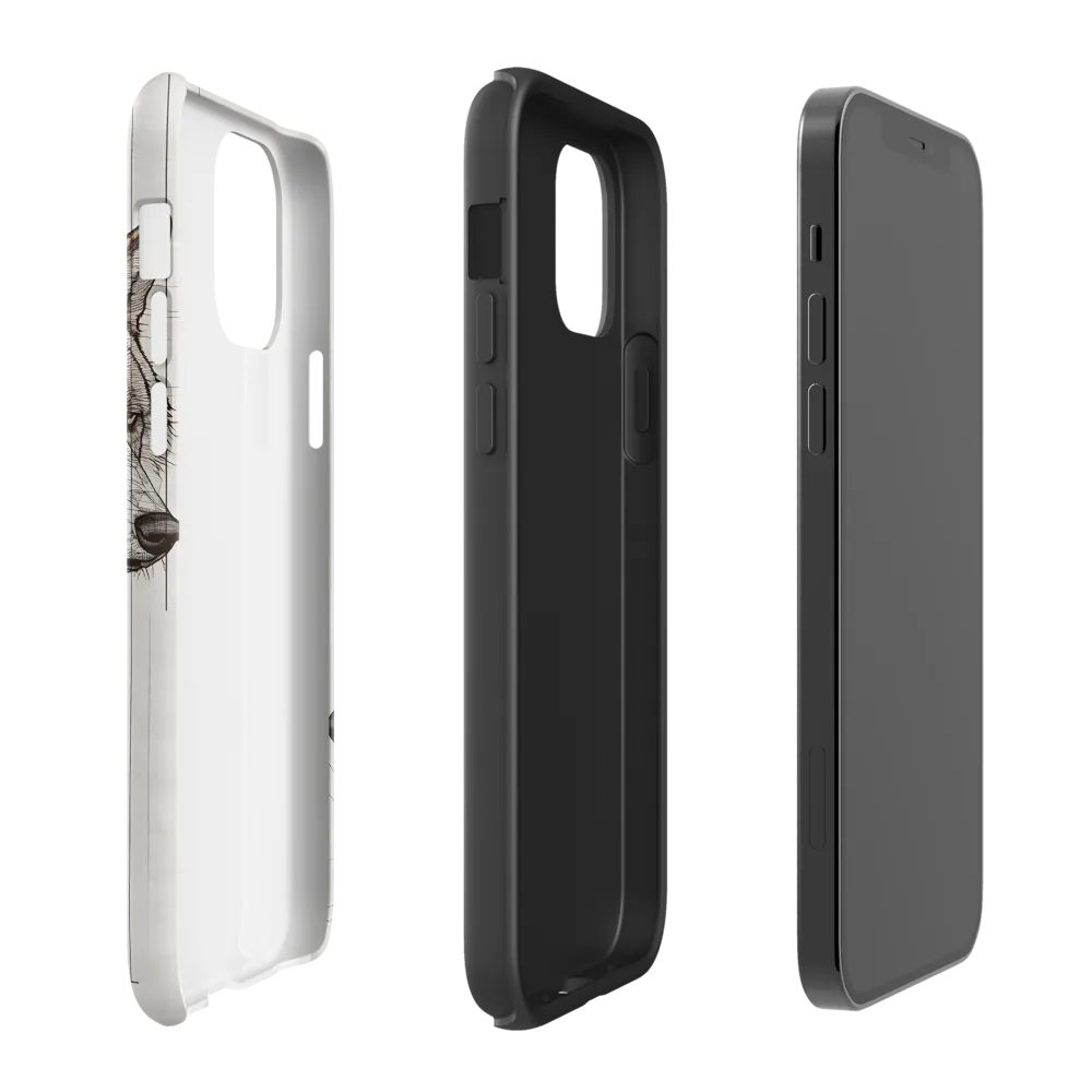 Geometric Harmony: The Essence of Wolves | Phone Case |  12 | Tough Case | Matte