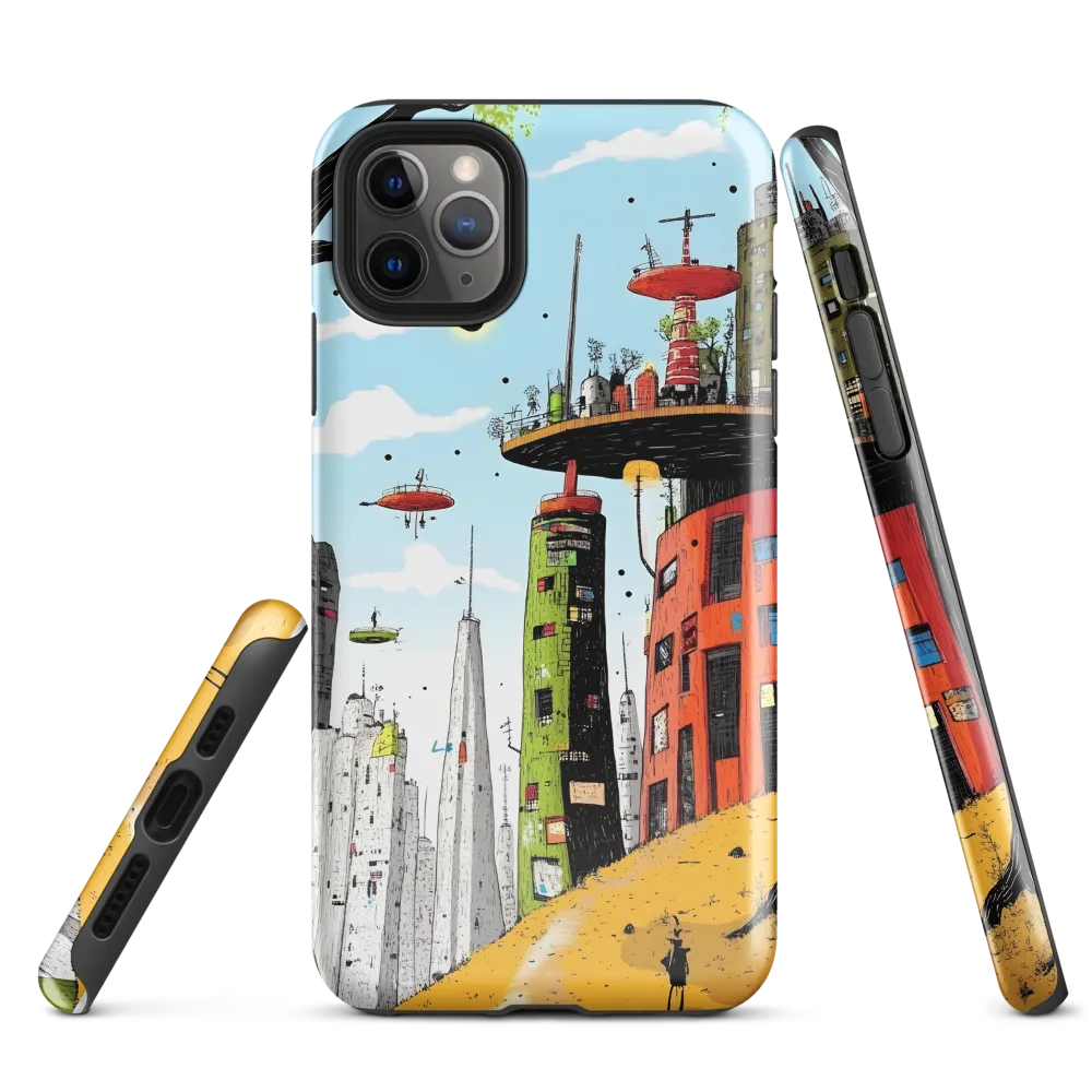 Futuristic Urban Dreamscape | Phone Case |  11 Pro Max | Tough Case | Glossy