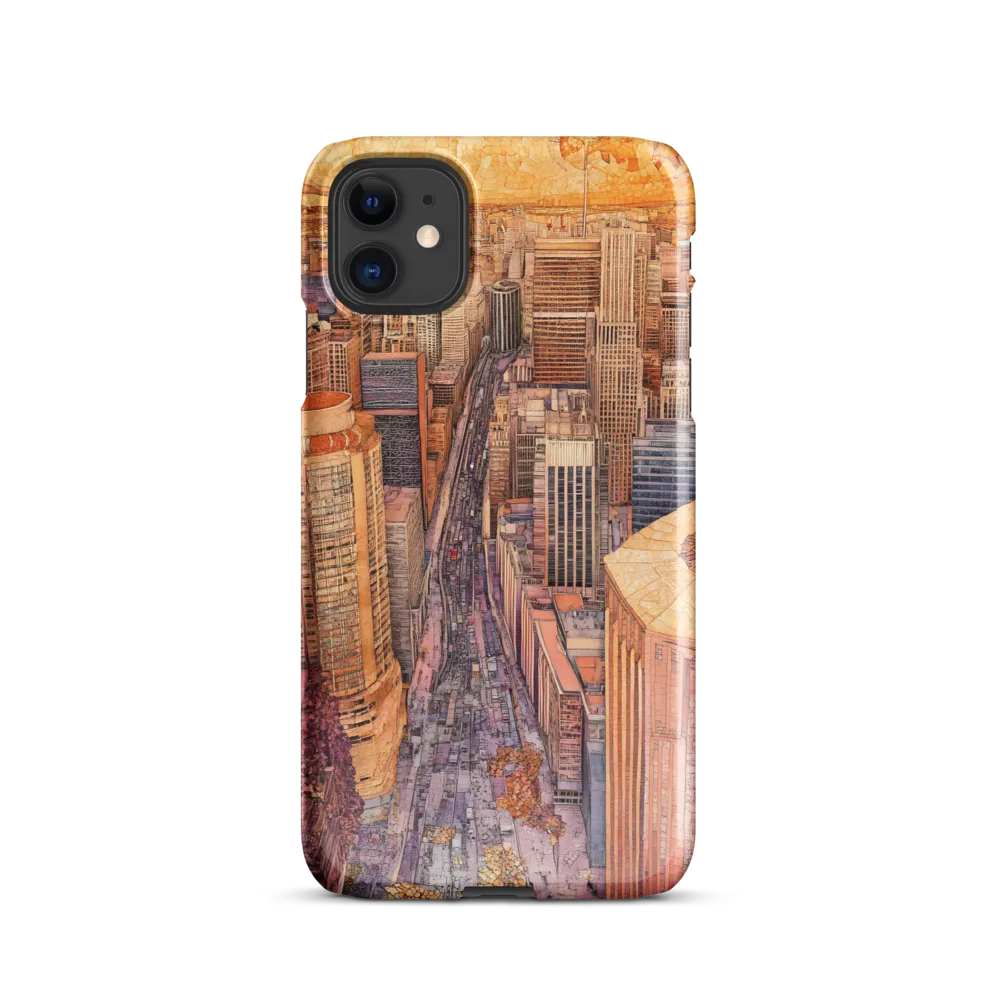 Mosaic Cityscape at Dusk