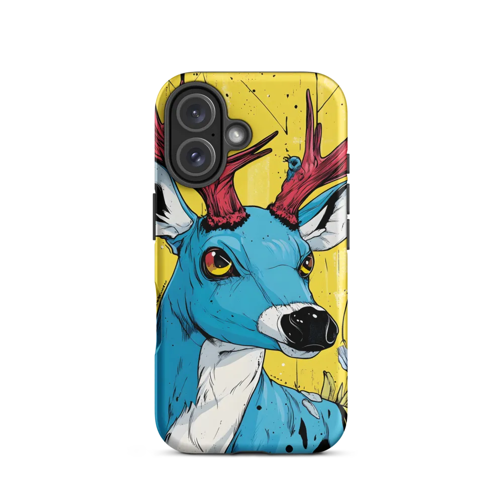 Vivid Antlers: A Modern Take on Nature | Phone Case