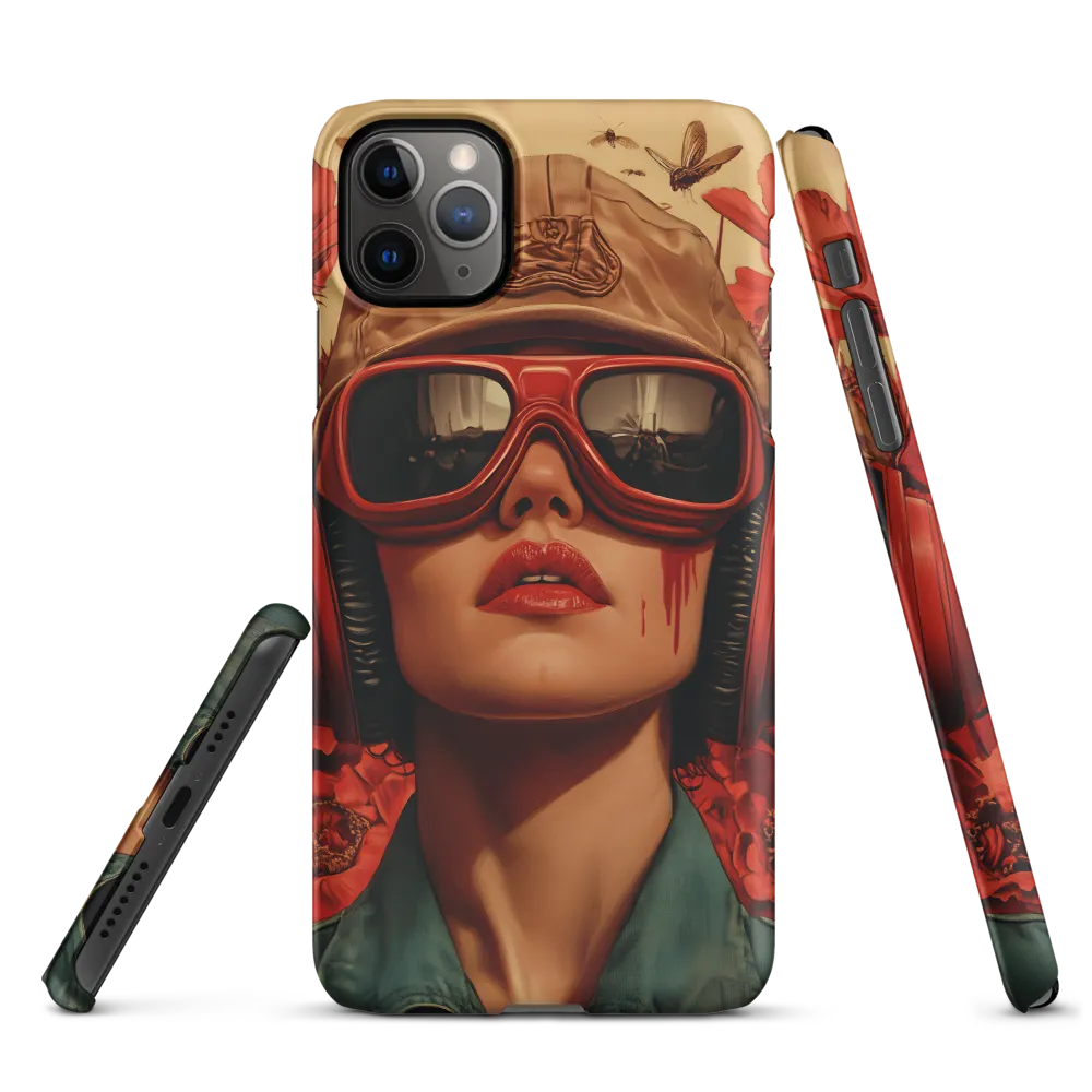 Defiant Portrait in a Floral Realm | Phone Case |  11 Pro Max | Snap Case | Matte