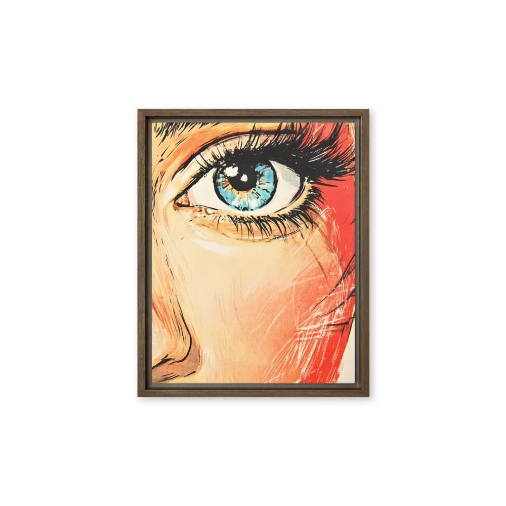 Gaze of Emotion | Canvas with Brown Frame | 11″×14″