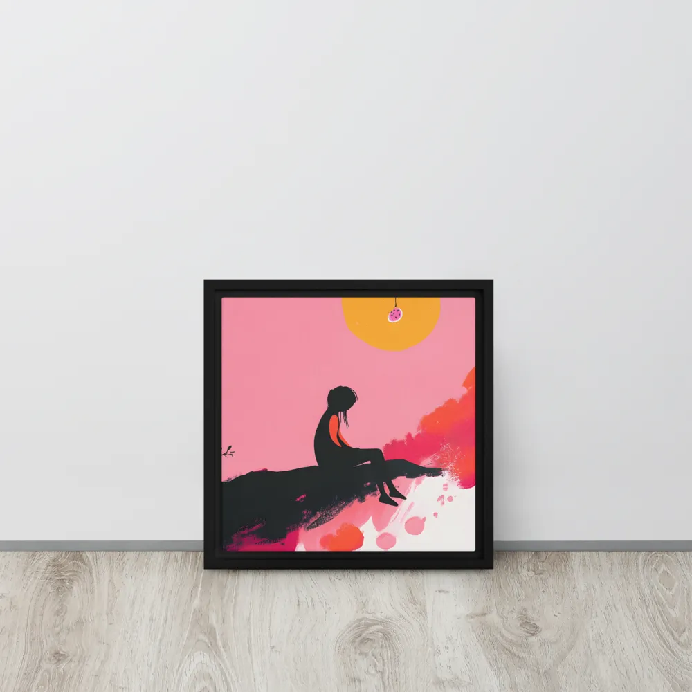 Whispers of the Sun | Canvas with Black Frame | 12″×12″