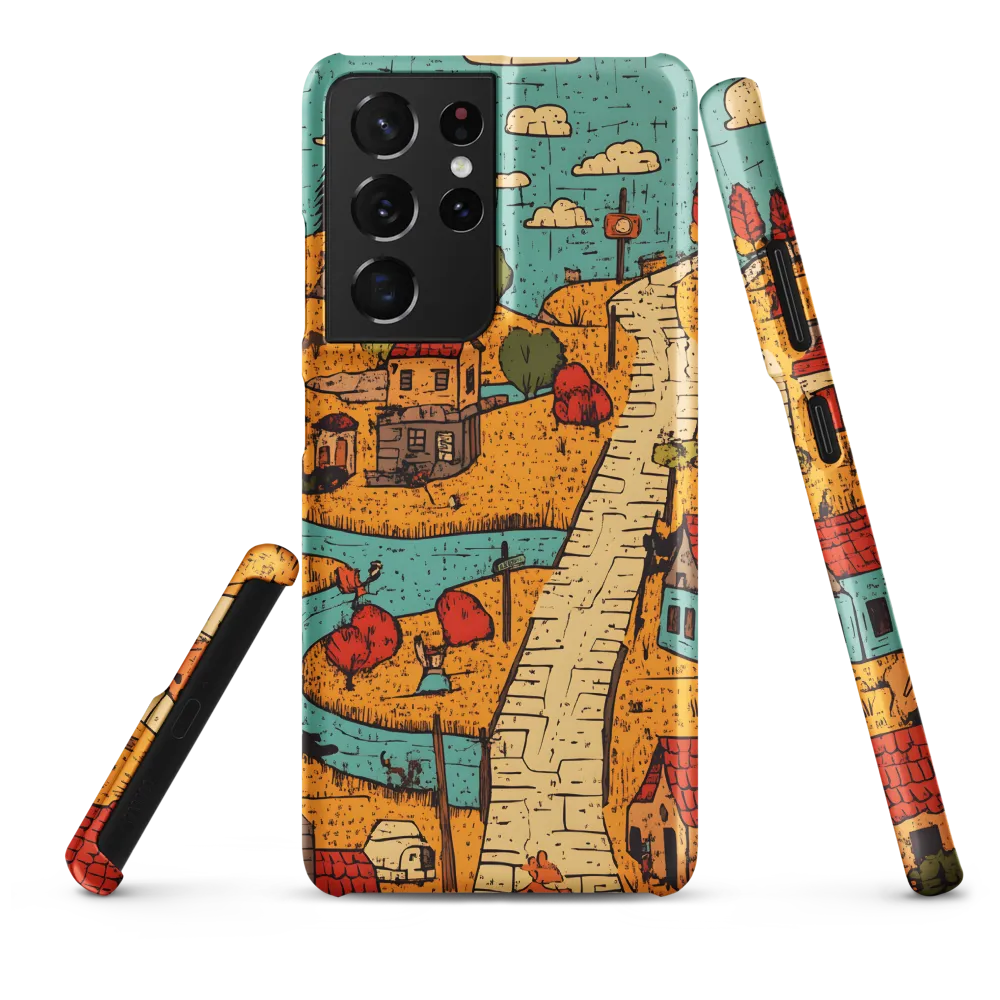 Whimsical Village Landscape